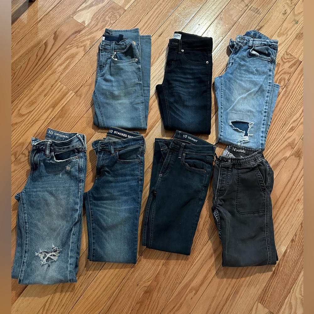 Boys size 10 Jeans Lot (Levis, Zara, Gap)